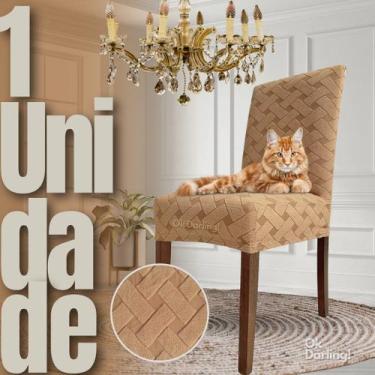 Imagem de Portuguesa - Capa de Cadeira Linha Gold Anti Gato - Caramelo - OK Darl