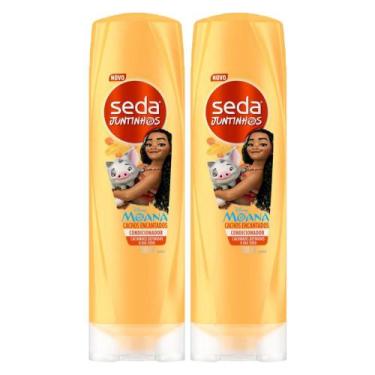 Imagem de Kit 2 Condicionadores Seda Infantil Moana Juntinhos Cachos Encantados 