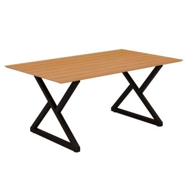 Imagem de Mesa Industrial Império 193x91cm Base Em Aço E Tampo Em Mdf