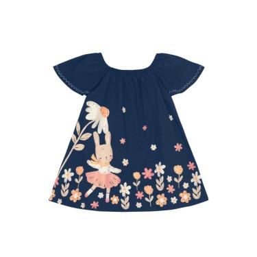 Imagem de Vestido infantil menina de coelhinho com glitter Brandili