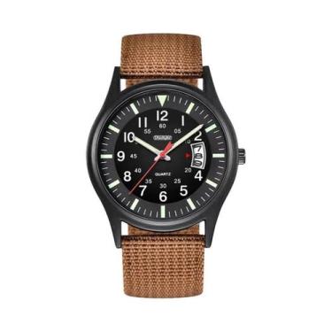 Imagem de Relógio De Quartzo Militar Masculino De Nylon 2023 Com Calendário E Da