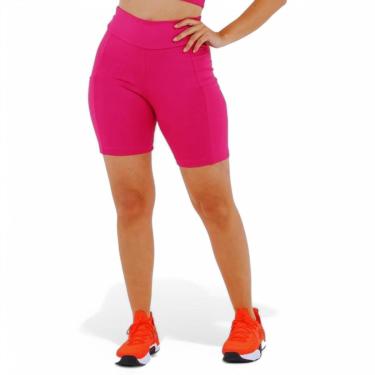 Imagem de SHORT Bermuda Leg Legging LISO com BOLSO Suplex Reforçado Fitness Academia Yoga 1053-Feminino