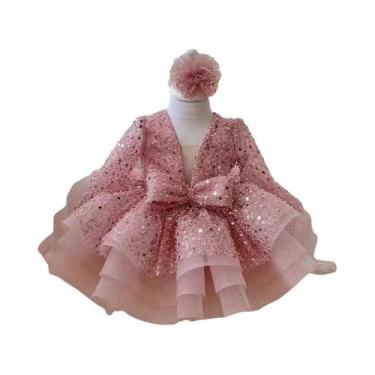 Imagem de Vestido De Festa Tutu Com Lantejoulas Para Meninas, Vestido De Dama De