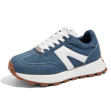 Imagem de Tênis modernos LUCKY STEP Retro Classic Tênis femininos