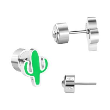 Imagem de Brincos De Coração Em Acrílico Para Meninas LUXUKISSKIDS Joias De Moda