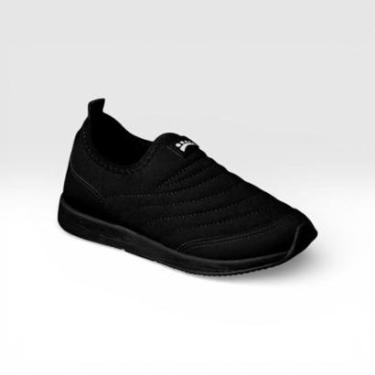 Imagem de Tênis Infantil Ortopasso Jogging Preto Escolar Confortável-Unissex