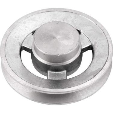 Imagem de Polia de Alumínio 1 Canal, Perfil A, 100 mm, sem Furo Vonder