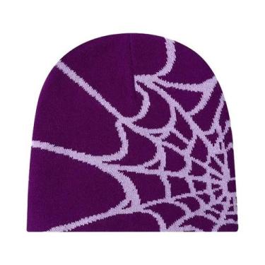 Imagem de Gorro De Inverno Unissex Com Padrão De Aranha, Elástico, Para Esportes