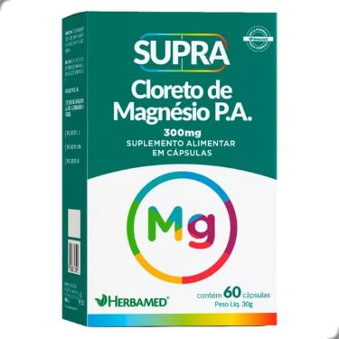 Imagem de Supra Cloreto de Magnesio P.A. 300mg 60 Capsulas Herbamed-Unissex