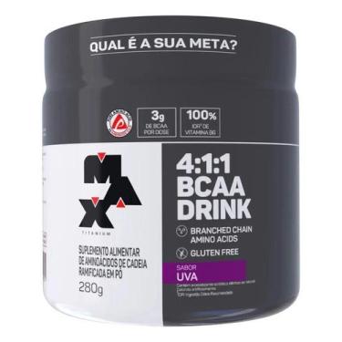 Imagem de Bcaa Drink Max Titanium 4:1:1 280g Pure Aminoácidos Original - Congrat