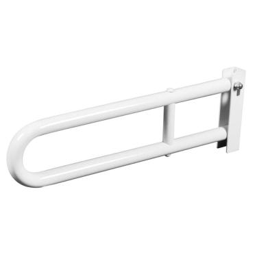 Imagem de Barra de Apoio Aluminio Articulada 60cm para Banheiro Branco