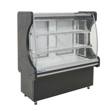 Imagem de Vitrine Refrigerada Para Doces 1,50mt Polofrio Vitrine Pop Luxo 1,50 Preto 110V