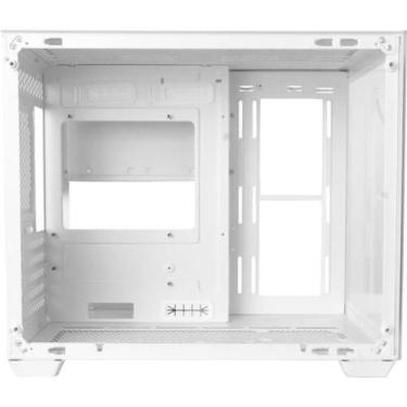 Imagem de Gabinete Gamer Aerocool Dryft Mini Branco Lateral Vidro F002