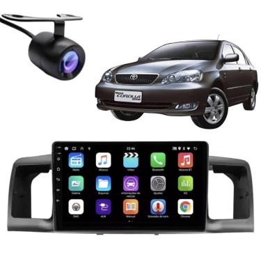 Imagem de Central Multimídia Automotiva 2 Din E-tech Premium 9 IPS Full Touch Screen Wi-Fi Bluetooth Câmera de Ré GPS Android Auto