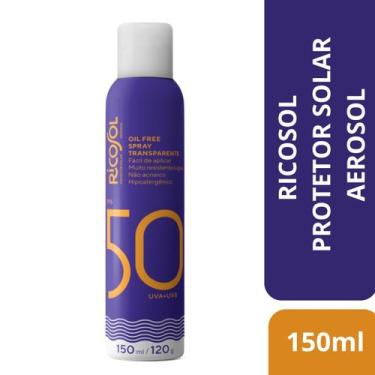 Imagem de Protetor Solar Aerosol Fps50 Ricosol 150ml 120g