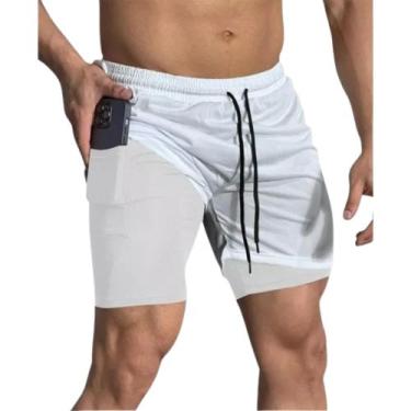 Imagem de Shorts Dry Fit 2 Em 1 Masculino Térmico Compressão Corrida - GENERICO,