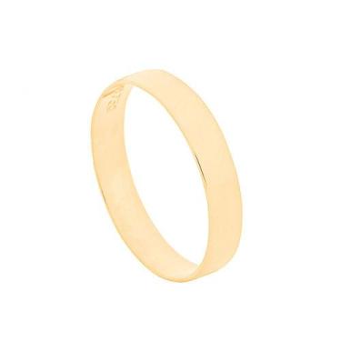 Imagem de Aliança de Casamento Ouro 18k Reta Lisa 3,5 mm - OSI, Ouro amarelo 18k