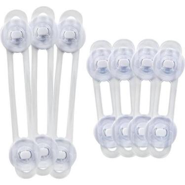 Imagem de Kit Travas de Segurança 7 Peças Multiuso Flexíveis Buba, Branco, Único