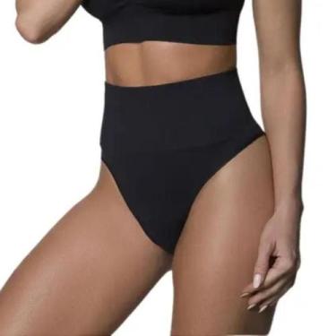 Imagem de Calcinha redutora e modeladora fio dental selene 20070002, P, Preto