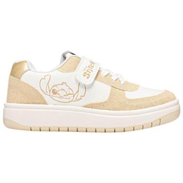 Imagem de Tenis Menina Disney Infantil Brilho Star Lilo Stitch Calc, Dourado, 33