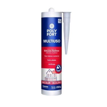 Imagem de Silicone Incolor Polystic 250 Gramas - Pulvitec Para Selar, Vedação E 