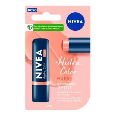 Imagem de Hidratante Labial Nivea Hidra Color Nude 4,8