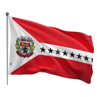 Imagem de Bandeira do Município de Jequié Uma Face Estampada Tamanho 90x128cm - 