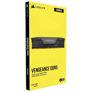 Imagem de Memória RAM Corsair Vengeance DDR5 96GB 2x48GB 6600MHz Latência CAS 32 Preto CMK96GX5M2B6600C32