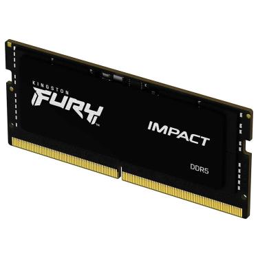 Imagem de Memória RAM para Notebook Kingston Fury Impact DDR5 8GB 4800MHz Latência CL38 Preto