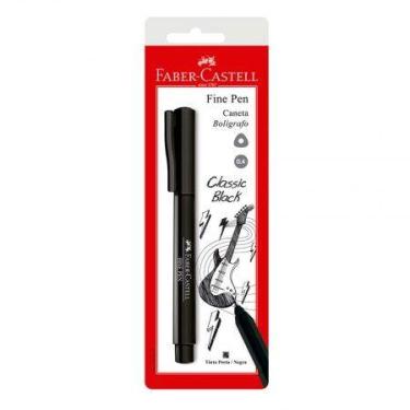 Imagem de Caneta hidrográfica Fine Pen Preta SM/FPBPRZF com 1 unidade - Faber-Ca