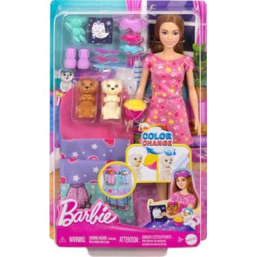 Imagem de Barbie Festa do Pijama com Cachorrinhos Mattel HXN01