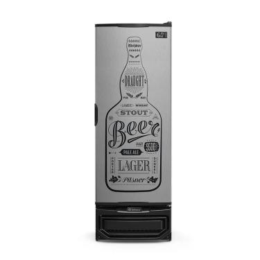 Imagem de Cervejeira Gelopar Porta Cega Tipo Inox Preta Adesivada 410 Litros Gcb-40 Gw Ti 220v
