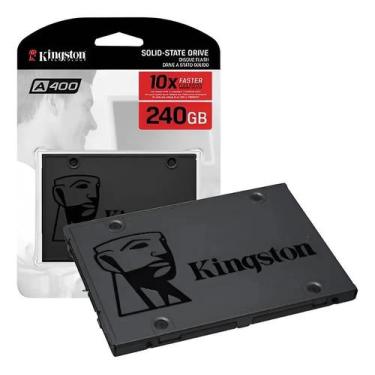 Imagem de Hd Ssd 240Gb Sata 3 Kingston A400, 240, Preto, 1