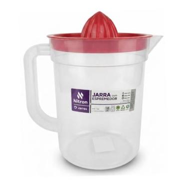 Imagem de 5 Jarra De Plástico Com Espremedor Multiuso Manual 2l - Nitron