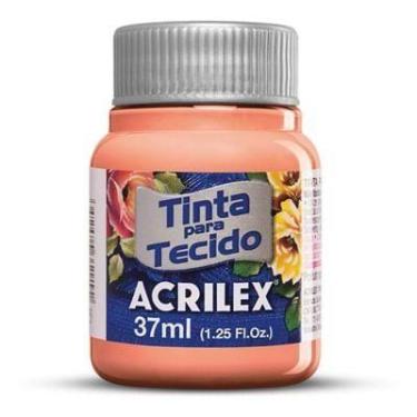 Imagem de Tinta de tecido 37ml Acrilex -Papaya 631 Tinta de tecido 37ml Acrilex 
