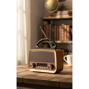 Imagem de Radio Portátil Bluetooth AM/FM Bivolt MP3 USB Recarregável - Congratul