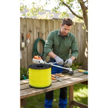 Imagem de Fio Nylon Roçadeira 3.0mm X 300m Amarelo Redondo Forte - Congratulatio