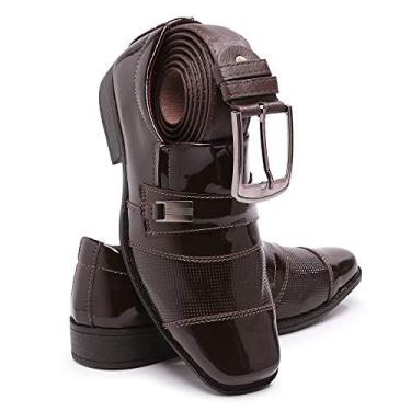 Imagem de Sapato Social Infantil + Cinto (24, Marrom)