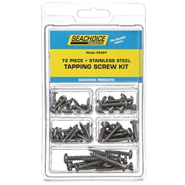 Imagem de Seachoice Kit de parafusos de aço inoxidável 59424, 72 peças
