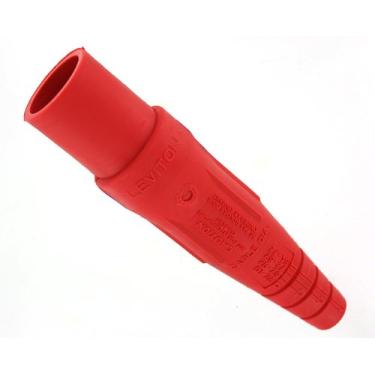 Imagem de Leviton 16D24-UR nariz cônico série 16, contato com plugue macho, tipo Cam, destacável, terminal de parafuso de ajuste duplo, vermelho