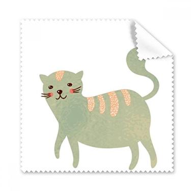Imagem de Pano de limpeza de tela de telefone com estampa de gato ciano fofo, 5 peças