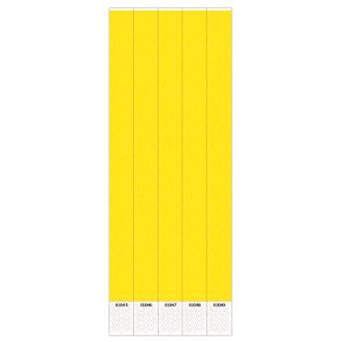 Imagem de Beistle 100 peças de pulseiras de plástico de cor sólida para eventos, lembrancinhas e suprimentos de festa, 1,9 cm x 25,4 cm, amarelo