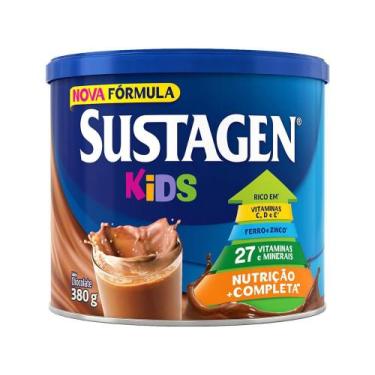 Imagem de Complemento Alimentar Infantil Sustagen Kids - Chocolate 380G