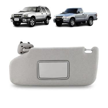 Imagem de Quebra Sol Cinza Com Espelho S10 Blazer 2005 A 2011 Esquerdo