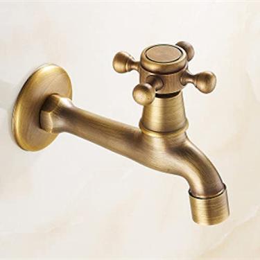 Imagem de Torneira decorativa de latão ao ar livre para jardim torneira antiga retrô máquina de lavar do banheiro torneira varanda antigo esfregão torneiras de luxo, 1, china