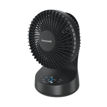 Imagem de Honeywell Ventilador Oscilante QuietSet 5, Preto – Ventilador de Quarto Pessoal e Pequeno com Funcionamento Silencioso e 5 Níveis de Potência e Som