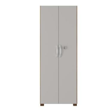 Imagem de Armário Multiuso Com Chave 2 Portas Chicago Notável Freijó / Off White