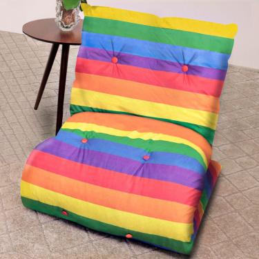 Imagem de Futon Dobravel De Espuma Solteiro Suede Colorido - BF Colchões