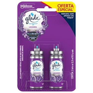 Imagem de Glade Aromatizador de Ambiente Spray Refil, Odorizador de Ambiente Lavanda, 2 Unidades, 12ml cada