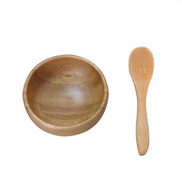 Imagem de Conjunto de tigela de máscaras – Mini Eco – Kit de ferramentas de mistura de cuidados com a pele de bambu DIY com colher de bambu para mulheres e meninas